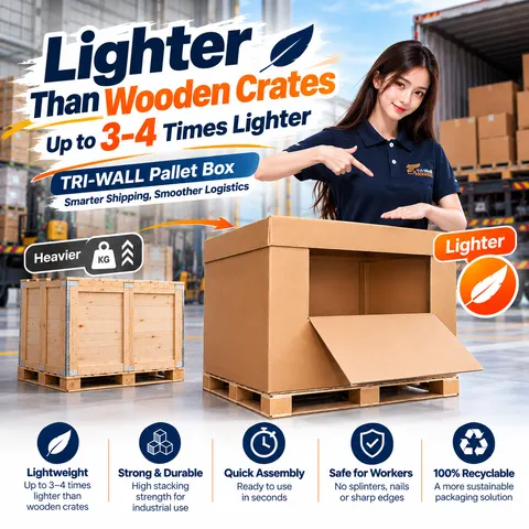 กล่องพาเลทกระดาษลูกฟูกสำหรับงานหนัก (Heavy-Duty Co 6