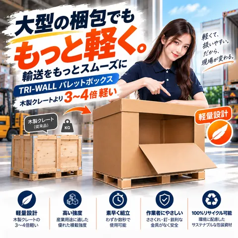 กล่องพาเลทกระดาษลูกฟูกสำหรับงานหนัก (Heavy-Duty Co 7